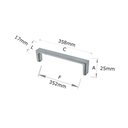 Ver imagem 3 de Puxador Piaui Níquel Escovado Linha Premium Torralba 3273 - 352 Mm