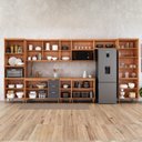 Ver imagem 4 de Cozinha Modulada 9 Peças Elena em MDF Cinamomo e Titanium