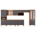 Ver imagem 2 de Cozinha Modulada 9 Peças Elena em MDF Cinamomo e Titanium