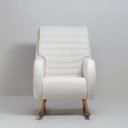 Ver imagem 2 de Poltrona Amamentação Balanço de Madeira Zen Branco