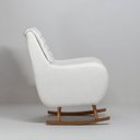 Ver imagem 4 de Poltrona Amamentação Balanço de Madeira Zen Branco