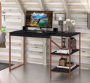 Ver imagem 2 de Escrivaninha Home Slim Preto - Moveisaqui
