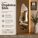 Ver imagem 3 de Espelho Orgânico de Parede Slim Decorativo 90x40cm