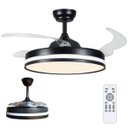 Ver imagem 1 de Ventilador de Teto Grande Lampada Led 3 em 1 Pa Retratil Controle Remoto Lustre Ajustavel Sala Quart