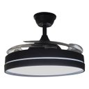 Ver mais imagens de Ventilador de Teto Grande Lampada Led 3 em 1 Pa Retratil Controle Remoto Lustre Ajustavel Sala Quart