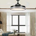 Ver imagem 2 de Ventilador de Teto Grande Lampada Led 3 em 1 Pa Retratil Controle Remoto Lustre Ajustavel Sala Quart