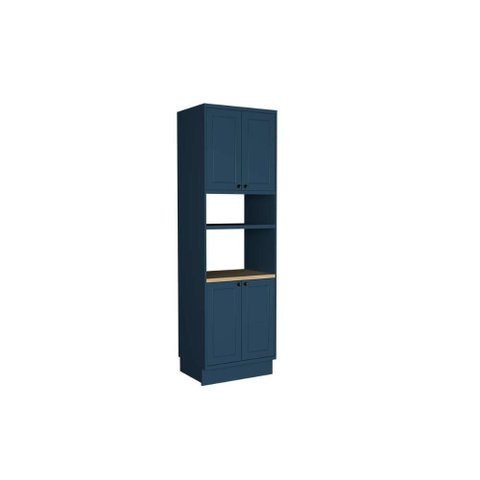 Paneleiro de Cozinha Évora Ph 3128 C/ 4 Portas 70cm Azul - Herval