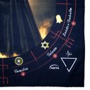 Ver imagem 4 de Toalha Tarot Tecido Exú Bandeira Cigana 70cm- Escolha Modelo:toalha Exú Capa Preta