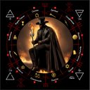 Ver imagem 1 de Toalha Tarot Tecido Exú Bandeira Cigana 70cm- Escolha Modelo:toalha Exú Capa Preta