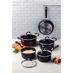 Jogo de Panelas Tramontina Mônaco Induction em Alumínio com Revestimento Interno e Externo Antiadere - 2 Jogo de Panelas Tramontina Mônaco Induction em Alumínio com Revestimento Interno e Externo Antiadere - 2