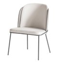 Ver imagem 4 de Kit 4 Cadeiras Tay para Sala de Jantar ou Área Gourmet-tecido Costas Linho 60-frente Linho 22