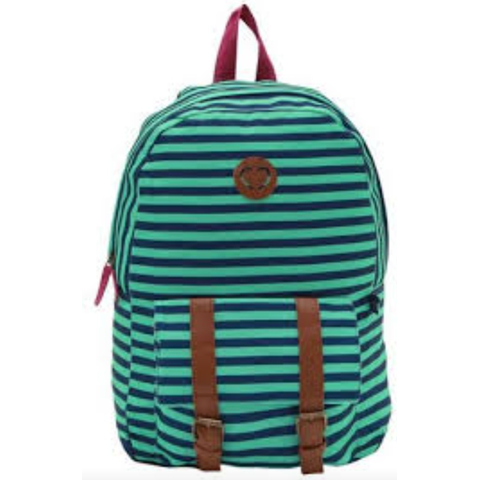 Mochila Listas Clio com Detalhe em Fivela
