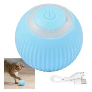 Bola Giratoria Inteligente Gato Pet Animal de Estimaçao Bolinha Brinquedo Usb Bateria Recarrevagel P