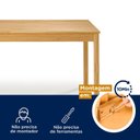 Ver imagem 5 de Mesa de Jantar 4 Lugares Madeira Maciça Mandacaru CabeCasa MadeiraOriginals