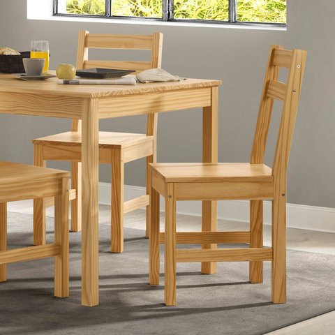 Conjunto 2 Cadeiras de Madeira Maciça Mandacaru Yescasa