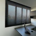 Ver imagem 5 de Persiana Horizontal Alumínio 25mm Preto - 1,24m X 1,86m