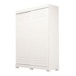 Guarda Roupa Solteiro 100% Mdf 2 Portas 2 Gavetas Ayla Acp Móveis Branco - 1