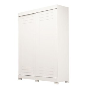 Guarda Roupa Solteiro 100% Mdf 2 Portas 2 Gavetas Ayla Acp Móveis Branco