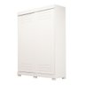 Guarda Roupa Solteiro 100% Mdf 2 Portas 2 Gavetas Ayla Acp Móveis Branco - 1