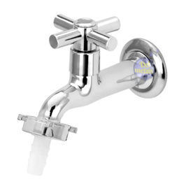 Torneira para Jardim Tanque Alavanca Metal Cromada 1130 C31 Cor: Prateado Del Metais - 3