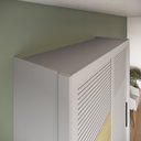 Ver imagem 2 de Guarda Roupa Roupeiro 2 Portas de Correr 235x152 cm Bordeaux Cinza Claro Casamia
