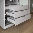 Ver imagem 5 de Guarda Roupa 2 Portas de Correr 235x150 cm Bordeaux Cinza Claro Casamia