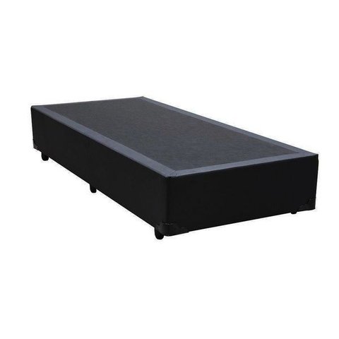 Base Box Solteiro Preto 38x88x188 Sintético