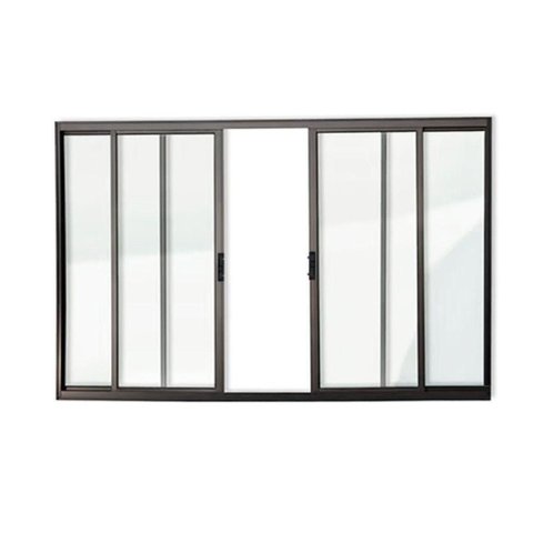 Janela de Correr Alumínio Preto 04 Folhas Fit - 100x150