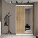 Ver imagem 1 de Guarda-roupa Casal Nivus 2 Portas de Correr com Espelho 2 Gavetas Carraro