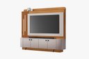 Ver imagem 1 de Home Dominus Ideal para Tv até 65'' com Led e Pés Metálicos:cinamomo / Off