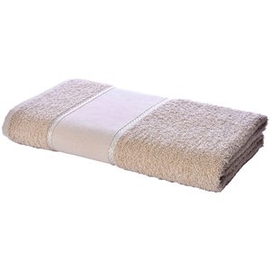 Toalha de Banho Artesanato Arteira Pintar Bordar Ponto Russo Perfeito Estilo Bege