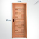 Ver imagem 3 de Kit Porta Pronta Maciça de Eucalipto 214x87x14cm PM96 Abertura Direita Cruzeiro Portas Marrom
