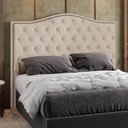 Ver imagem 2 de Cabeceira Cama Box Casal King 195 cm P05 Grécia Linho Creme - Lyam Decor