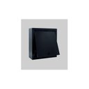 Ver imagem 2 de Caixa de correio cartas correspondência portão grade ou embutir  parede ou muro chapa de aço  preta