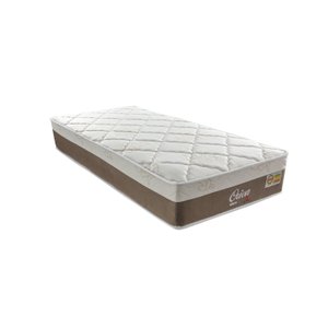 Colchão Solteirão  Orion Molas Ensacadas Linha 28X 198X 108 cm Branco/Tabaco