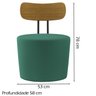 Kit 2 Poltronas Decorativas Lua Veludo SL 946 Moll - 4