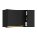 Ver imagem 2 de Armário de Cozinha Aéreo de Canto Veneza GB Multimóveis MP3742 Preto