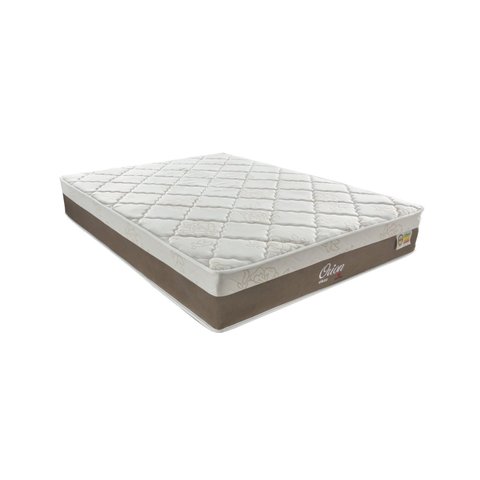 Colchão Casal Orion Molas Ensacadas Linha 28X 188X 138cm Branco/Tabaco Montreal