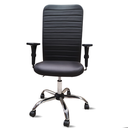 Ver imagem 2 de Cadeira Escritório Presidente Executiva Ergonômica Apoio Lombar Nr17 Giratória Costura Esteirinha