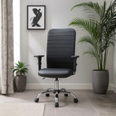 Ver mais imagens de Cadeira Escritório Presidente Executiva Ergonômica Apoio Lombar Nr17 Giratória Costura Esteirinha