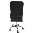 Ver imagem 4 de Cadeira Escritório Presidente Executiva Ergonômica Apoio Lombar Nr17 Giratória Costura Esteirinha