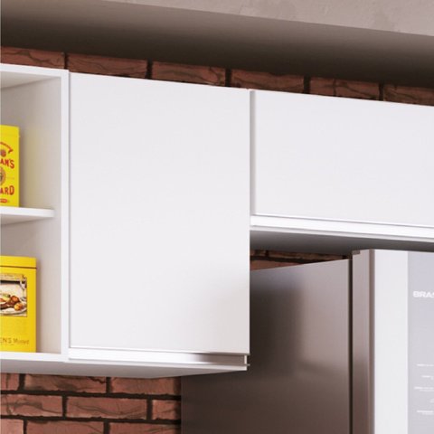 Aéreo para Cozinha Simples 40 em MDP Athena 40cm x 60cm 32cm. Branco