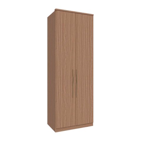 Guarda Roupa 2 Portas e Colmeia 245cm Setiba Plus Rimo Carvalho/carvalho