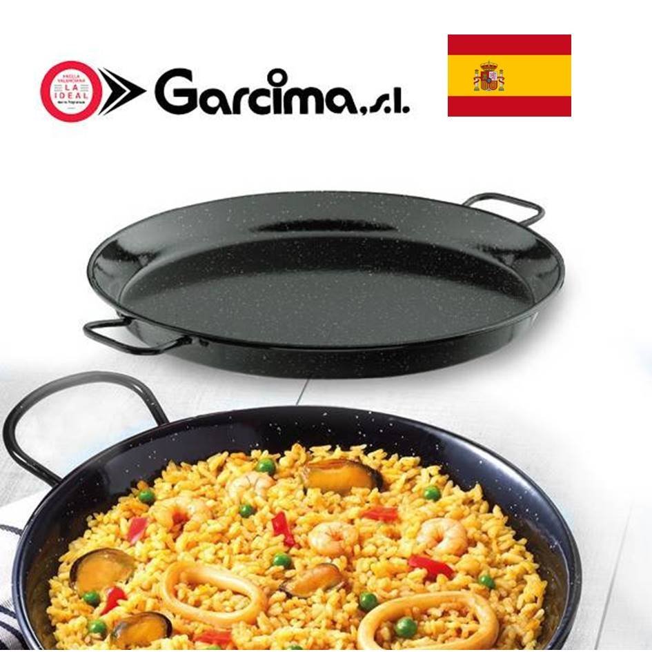 Paellera Valenciana Esmaltada N.16 55 cm Garcima 16 porções - 1