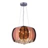 Pendente/plafon em Vidro e Cristal Attractive 40cm G9 - Lustre Design Moderno Sala/quarto: Cobre/110 - 1