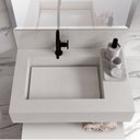 Ver imagem 4 de Bancada em Porcelanato para Banheiro 60cm Pró com Cuba Esculpida 