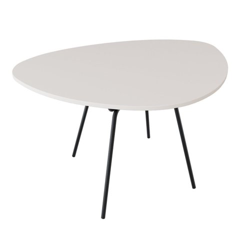 Mesa de Jantar Orgânica 120cm Barcelona Branco/Off White