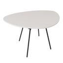 Ver imagem 1 de Mesa de Jantar Orgânica 120cm Barcelona Branco/Off White