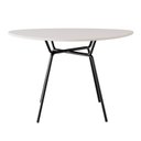 Ver imagem 3 de Mesa de Jantar Orgânica 120cm Barcelona Branco/Off White