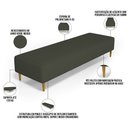 Ver imagem 4 de Puff Decorativo Sala de Estar Bali W01 Pés Palito 170x60cm Bouclê Verde - Lyam Decor